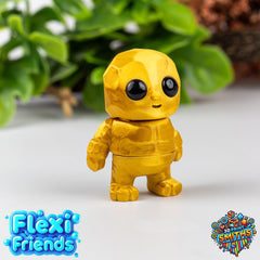 Flexi Friend Tiny Rock Golem - Flexible 3D Printed Toy