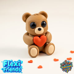 Flexi Friend Love Bear - Flexible 3D Printed Toy