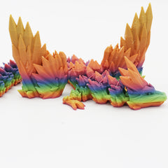3D Printed Crystalwing Dragon | Single Colour Articulated Fidget Toy