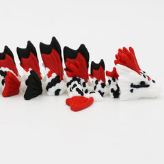 3D Printed Koi Dragon | Multi-Colour Articulated Fidget Toy
