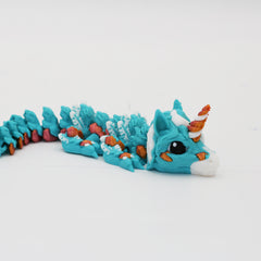 3D Printed Baby Alicorn Dragon | Multi-Colour Articulated Fidget Toy