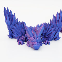 3D Printed Baby Crystalwing Dragon | Single Colour Articulated Fidget Toy