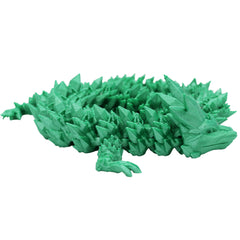 3D Printed Crystal Dragon | Single Colour Articulated Fidget Toy