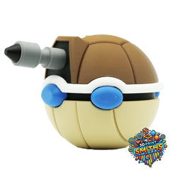 Blastoise Character Ball 3D Printed Collectable
