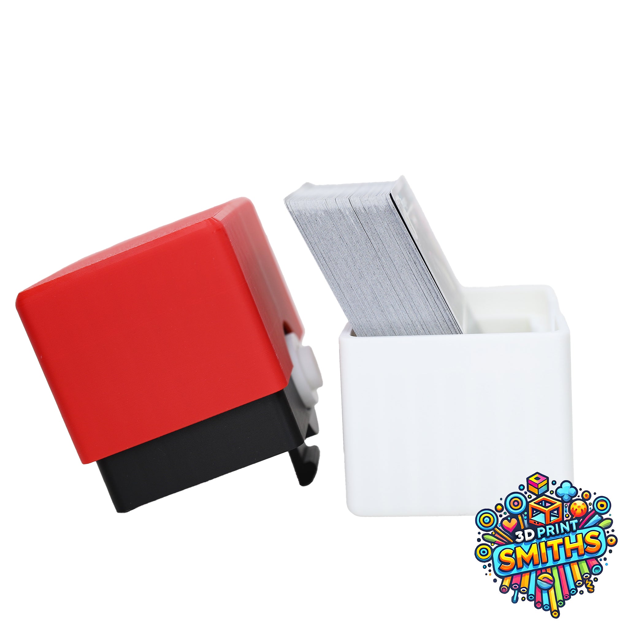 3D Printed Upright Card Storage Box - Button Closure | 3D Print Smiths 3D Printed Upright Card Storage Box - Button Closure | 3D Print Smiths