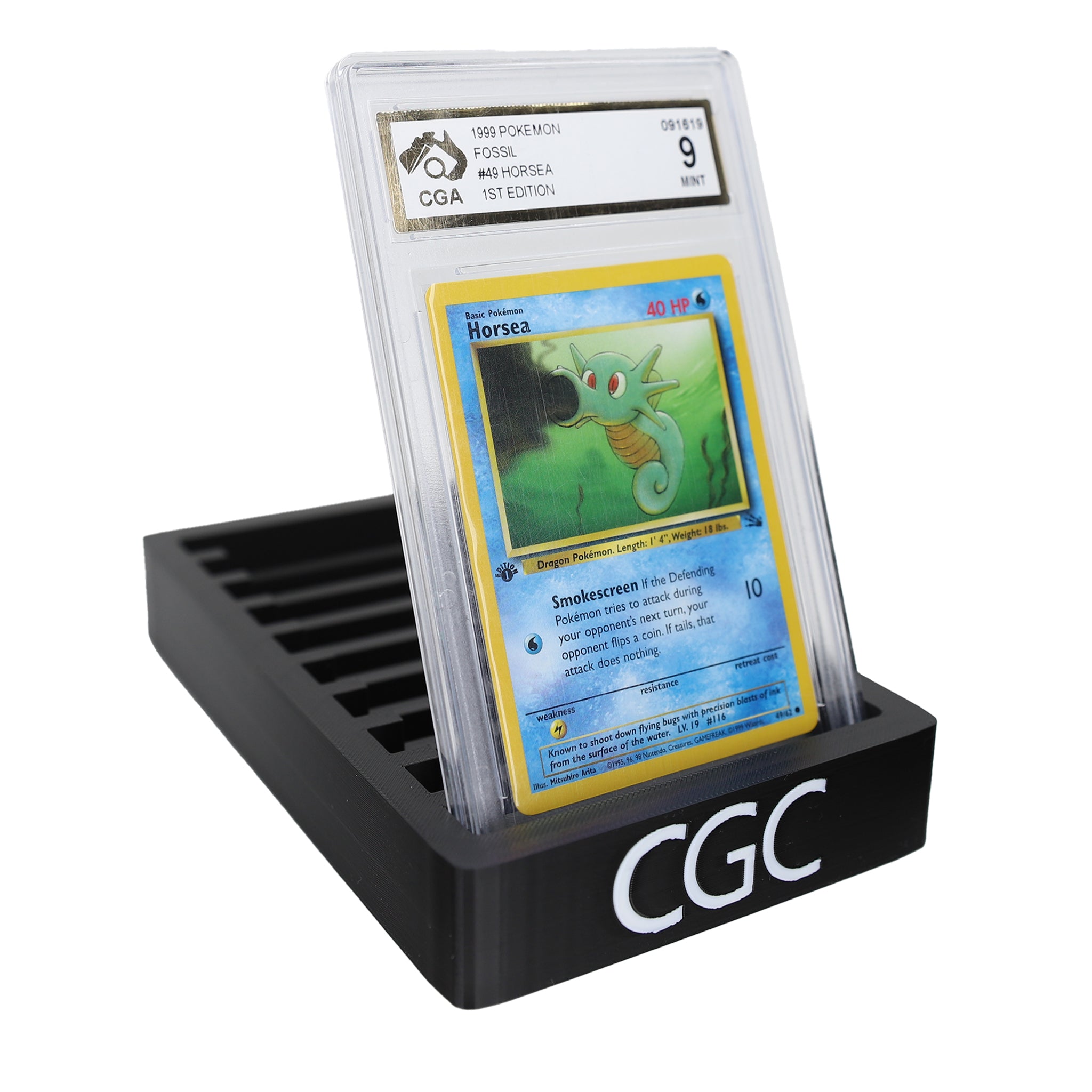 pokemon graded card stand 3x2 Display The Pulling Guard This holder is compatible with PSA graded cards Card Stands For Display 20-Pack