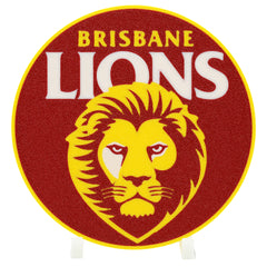 Brisbane Lions AFL Coaster 3D Printed Drink Coaster