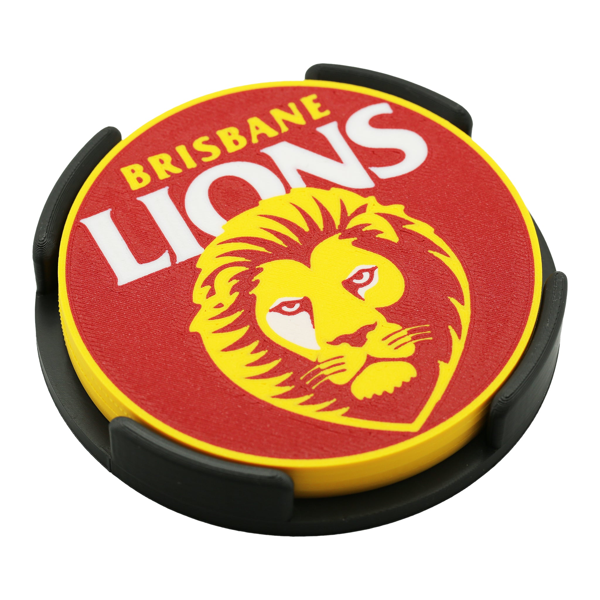 Brisbane Lions AFL Coaster 3D Printed Drink Coaster