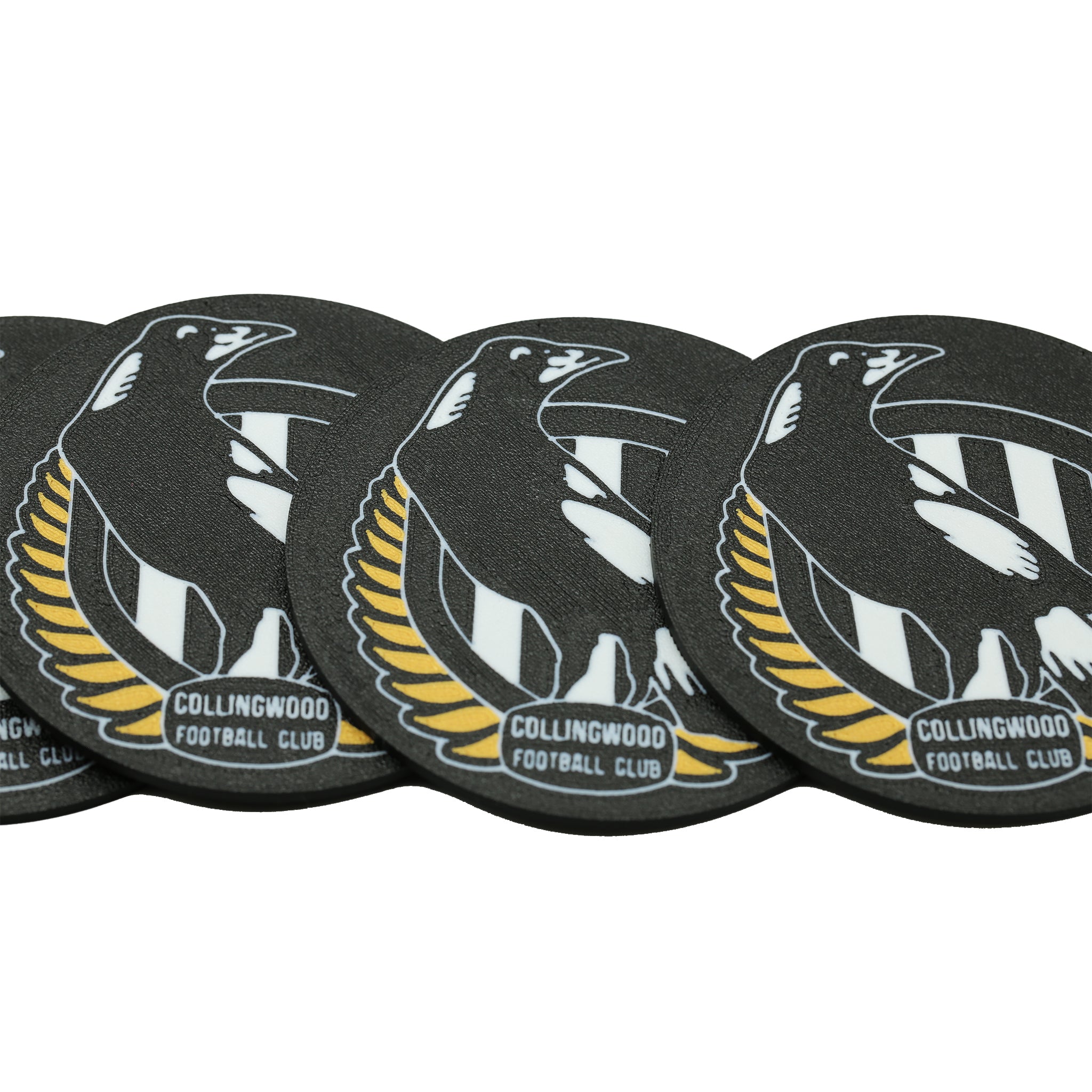 Collingwood Magpies Inspired AFL Coaster 3D Printed Drink Coaster