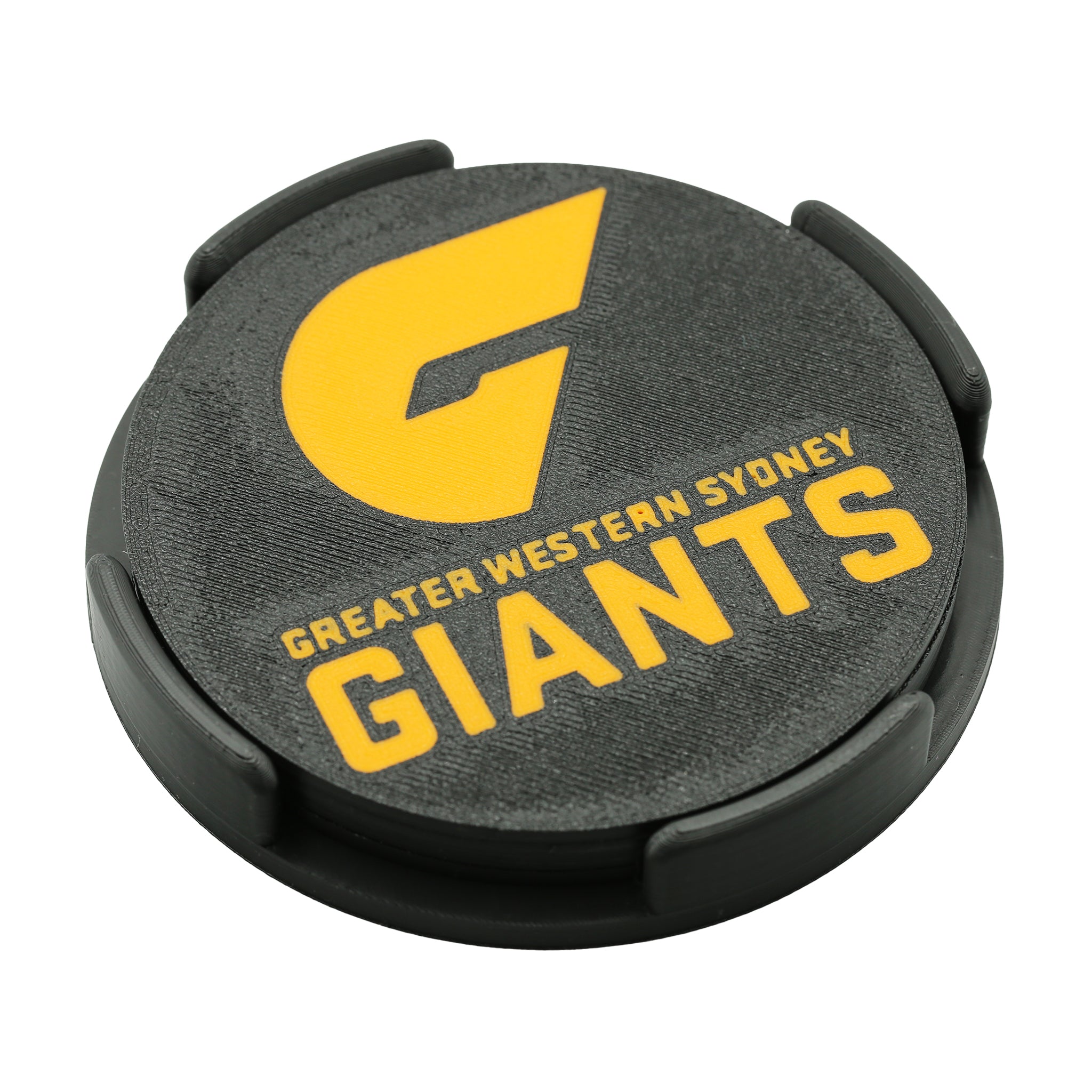 GWS Giants AFL Coaster 3D Printed Drink Coaster
