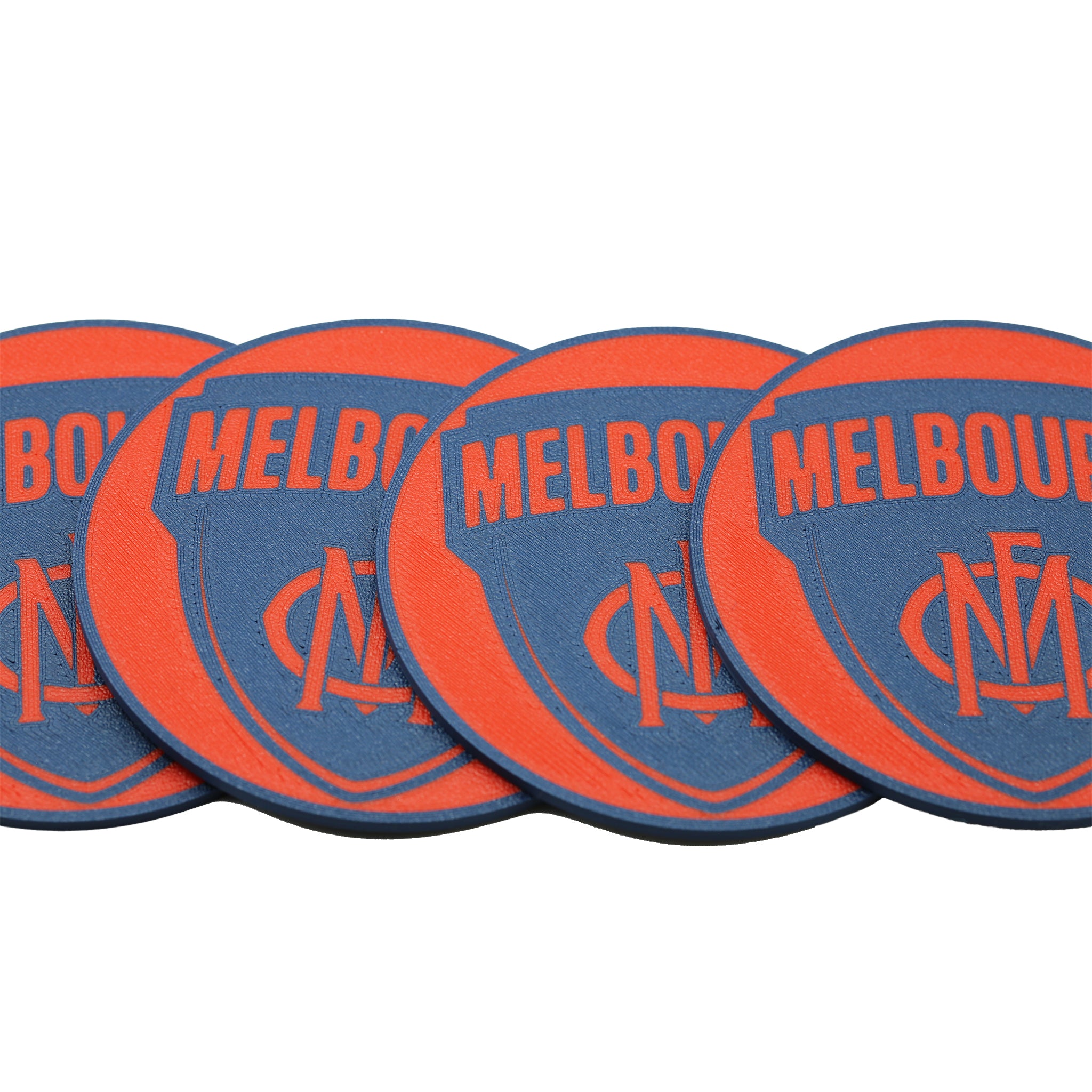 Melbourne Demons AFL Coaster 3D Printed Drink Coaster