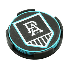 Port Adelaide Power AFL Coaster 3D Printed Drink Coaster