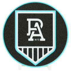 Port Adelaide Power AFL Coaster 3D Printed Drink Coaster