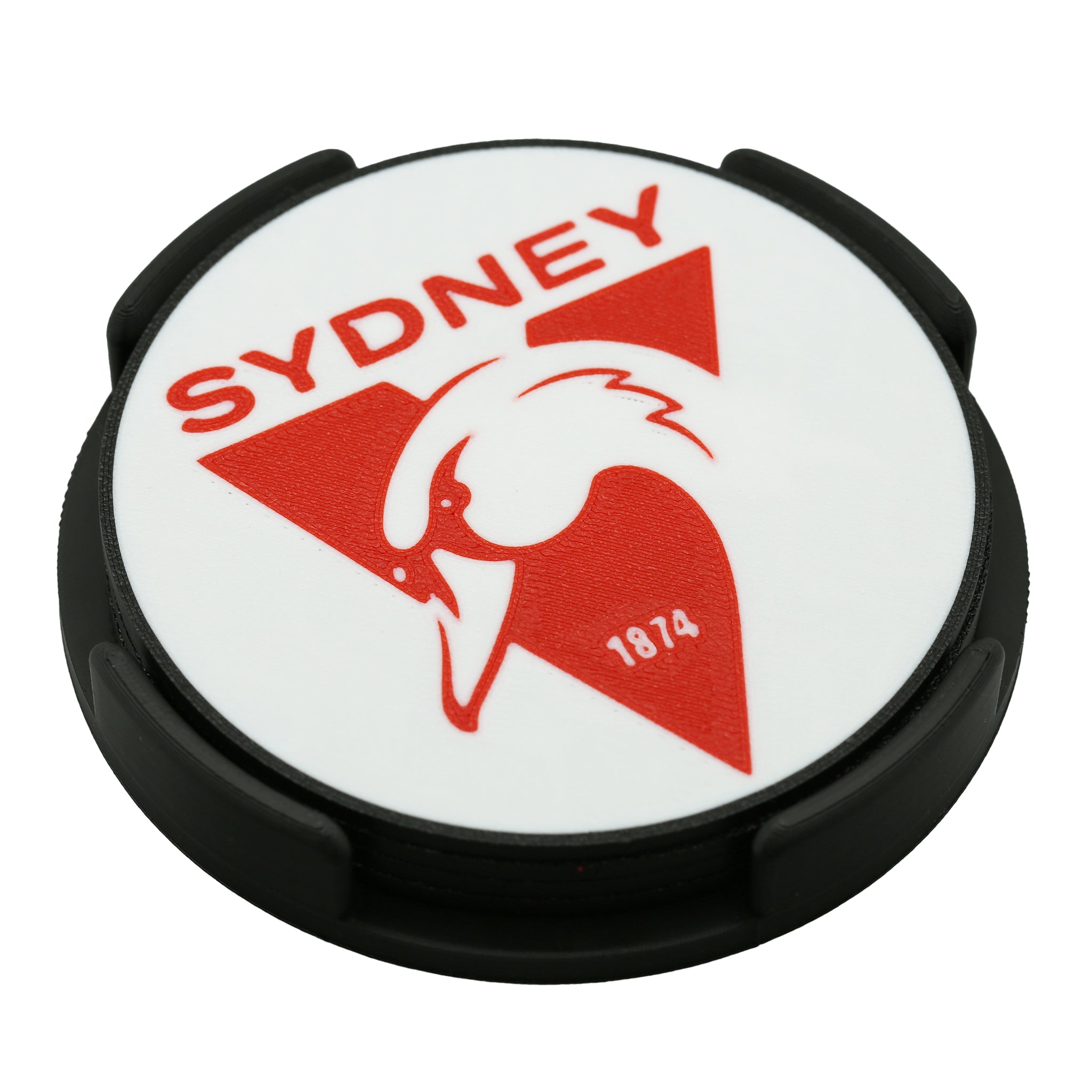 Sydney Swans AFL Coaster 3D Printed Drink Coaster