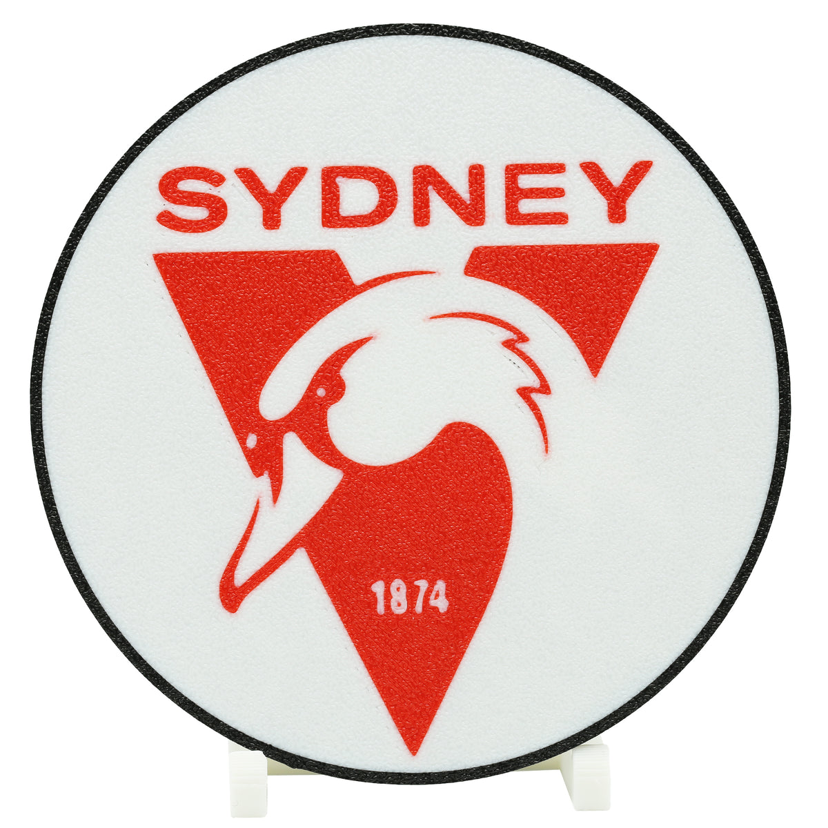 Sydney Swans AFL Coaster 3D Printed Drink Coaster