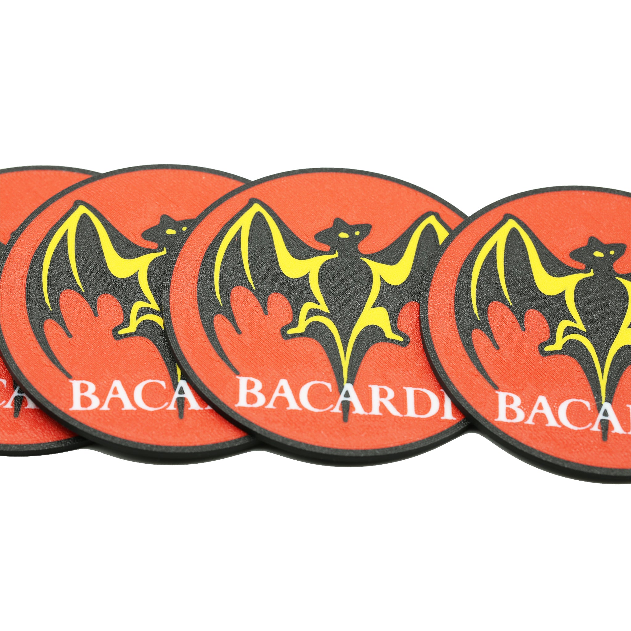 Bacardi Coaster 3D Printed Drink Coaster