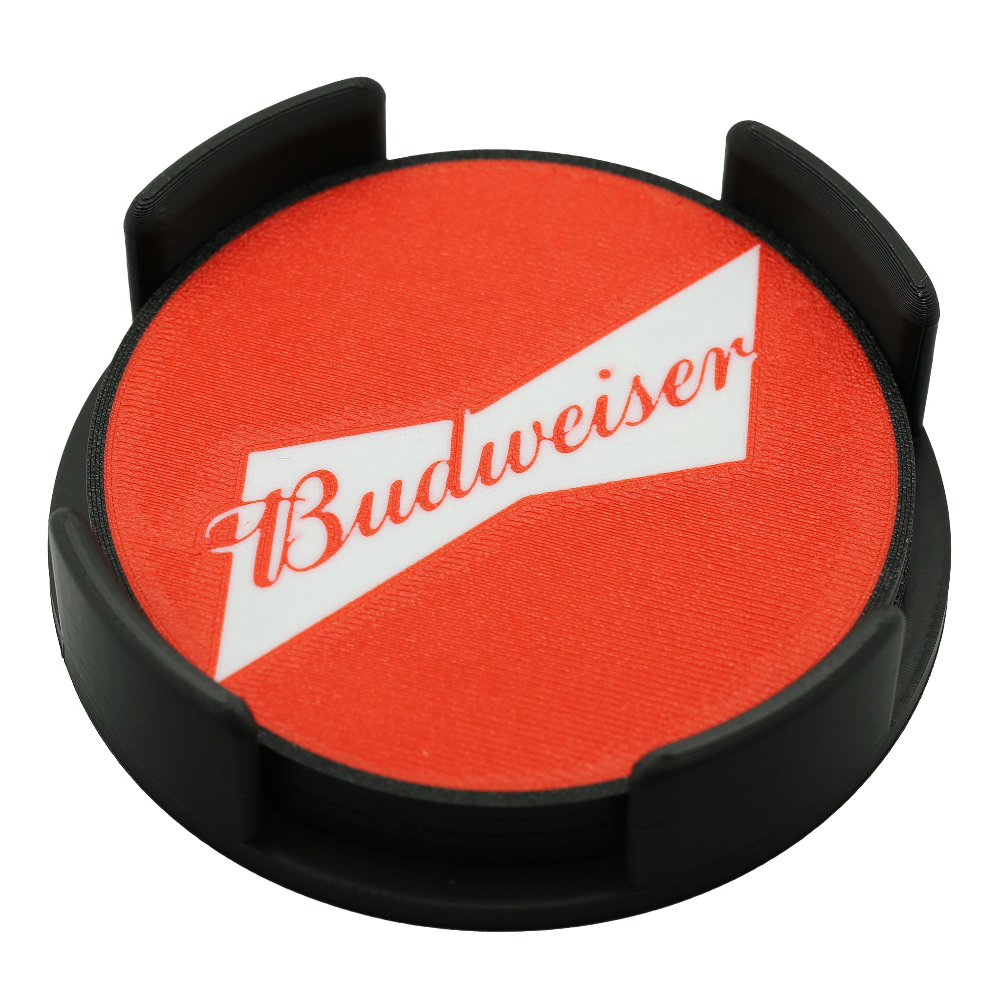Budweiser Beer Coaster 3D Printed Drink Coaster