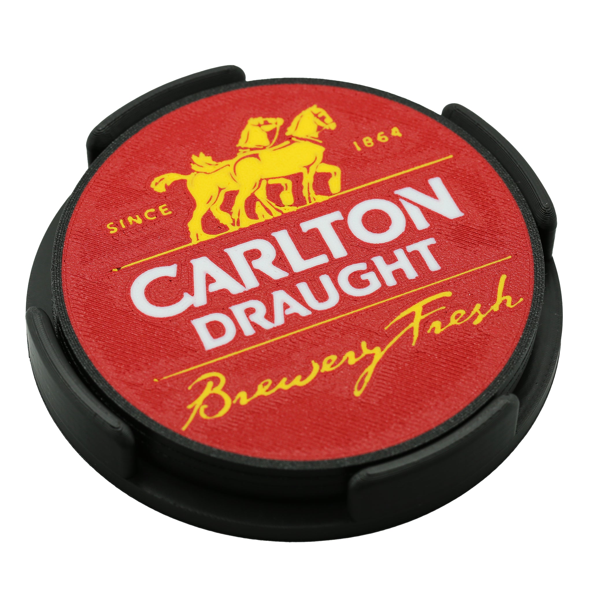 Carlton Draught Beer Coaster 3D Printed Drink Coaster