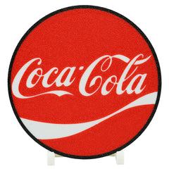 Coca Cola Logo Coaster 3D Printed Soft Drink Drink Coaster
