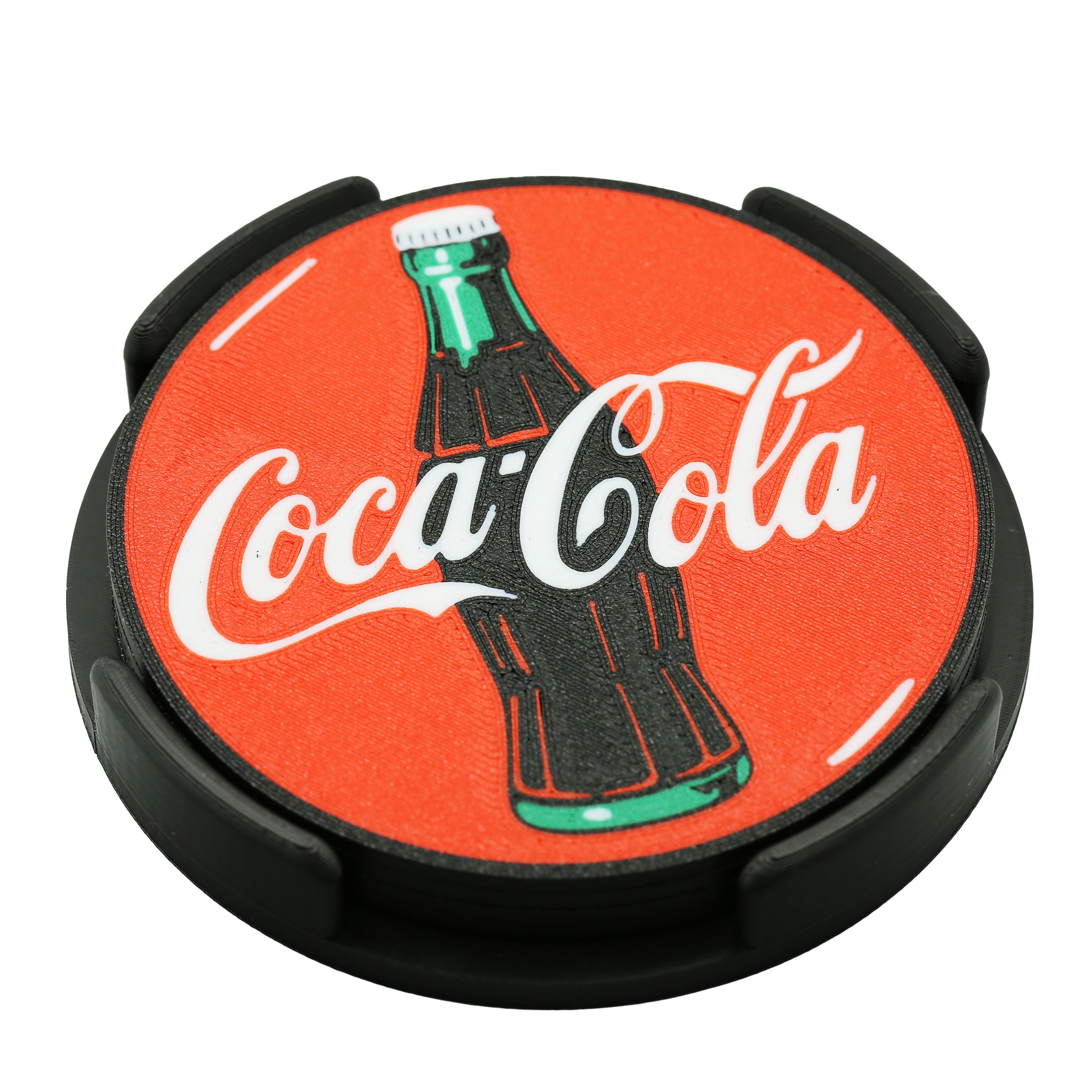 Retro Coca Cola Coaster 3D Printed Soft Drink Drink Coaster