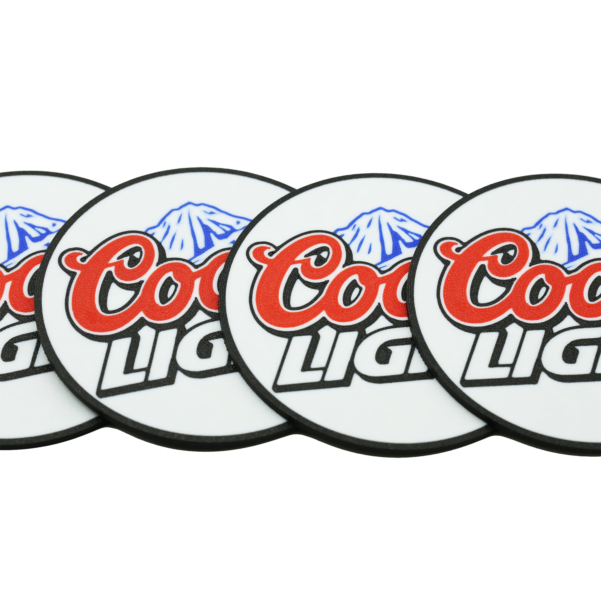 Coors Light Beer Coaster 3D Printed Drink Coaster