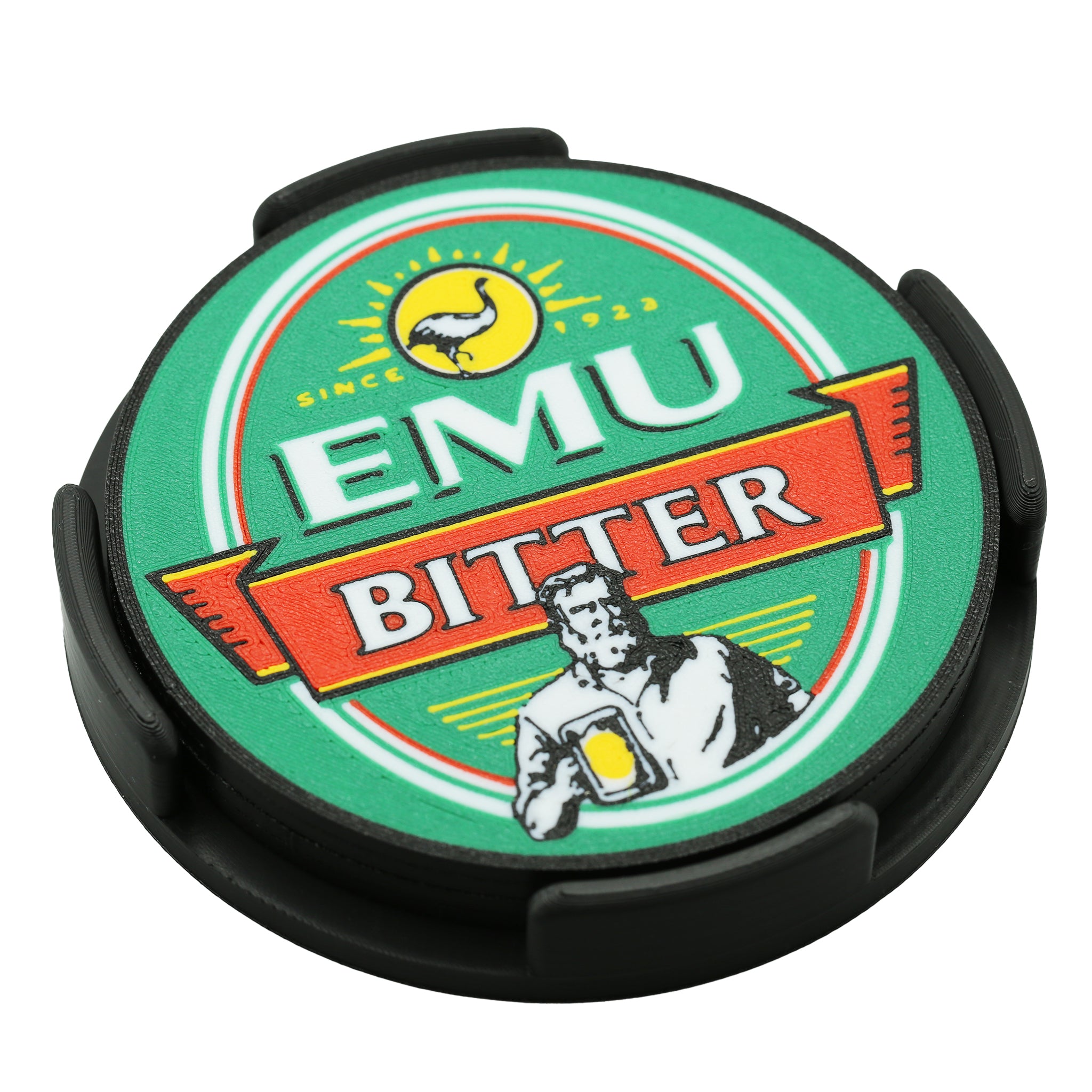 Emu Bitter Beer Coaster 3D Printed Drink Coaster