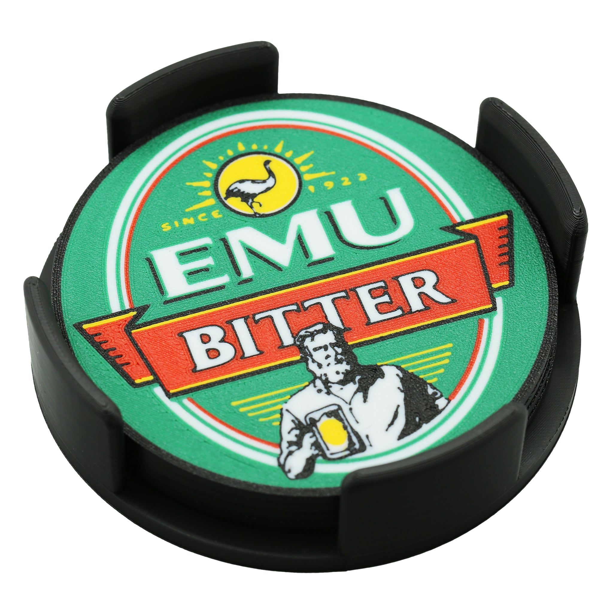 Emu Bitter Beer Coaster 3D Printed Drink Coaster