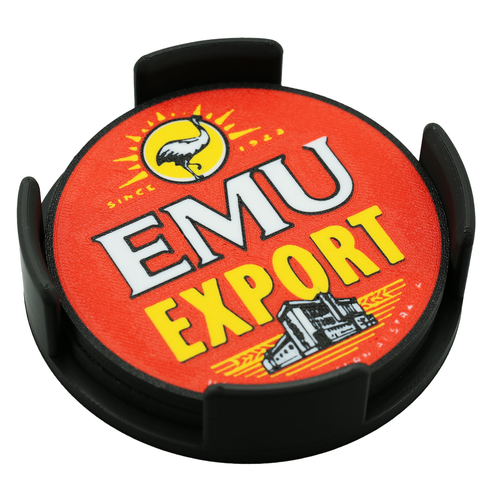 Emu Export Beer Coaster 3D Printed Drink Coaster