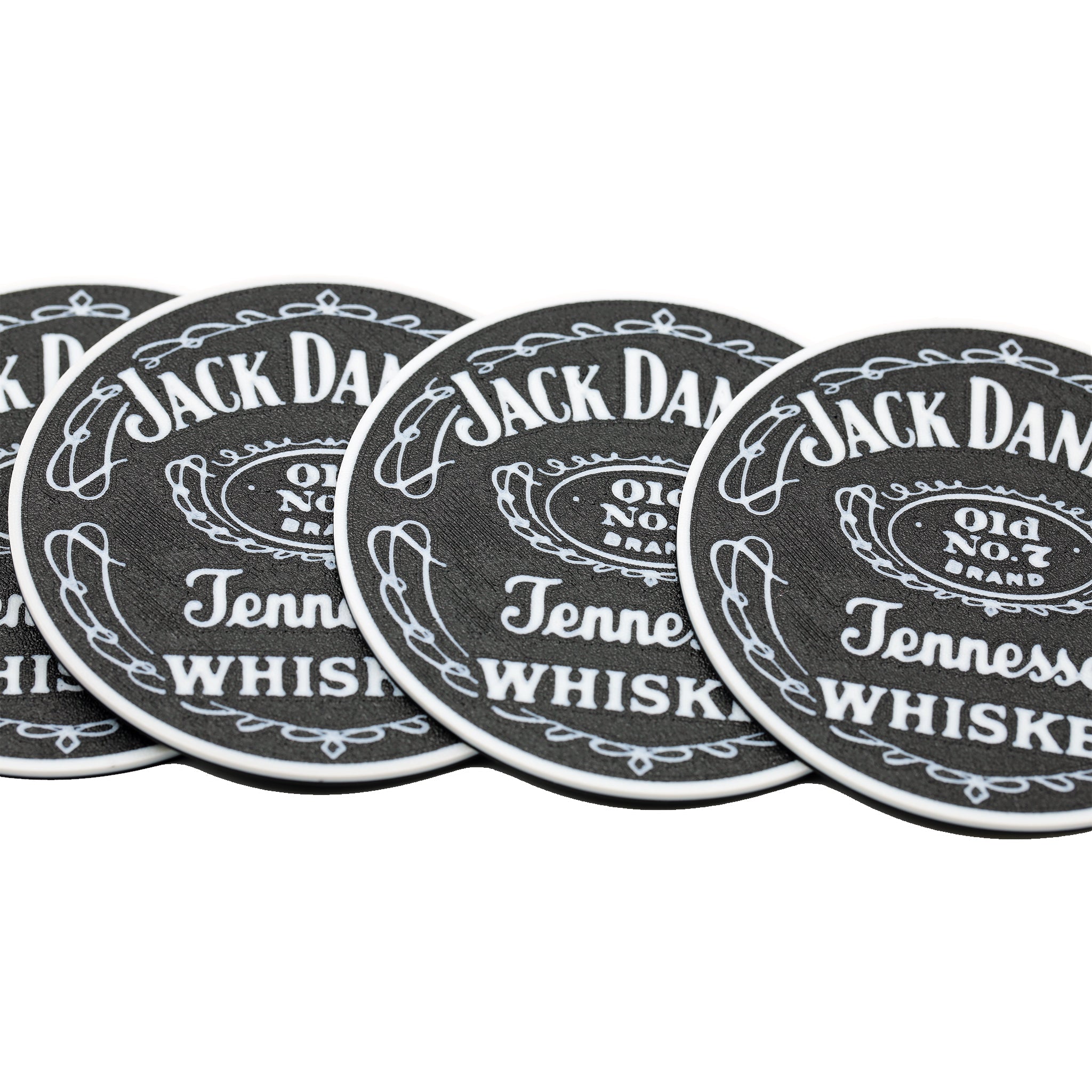 Jack Daniels Whiskey Coaster 3D Printed Drink Coaster