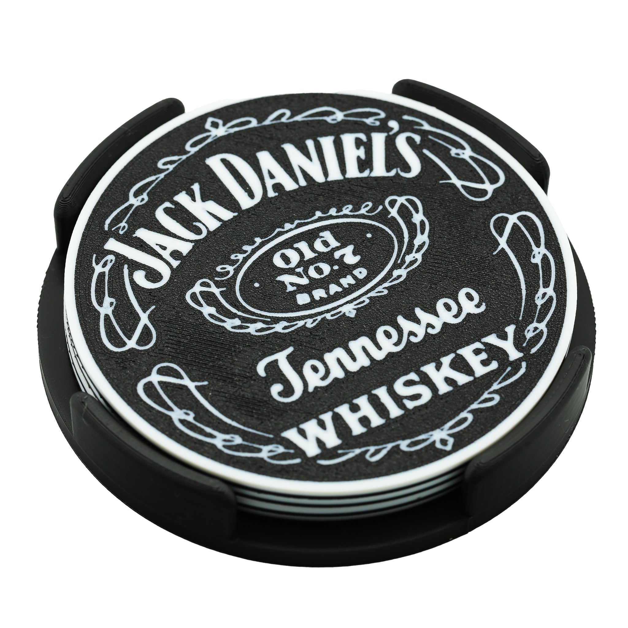 Jack Daniels Whiskey Coaster 3D Printed Drink Coaster