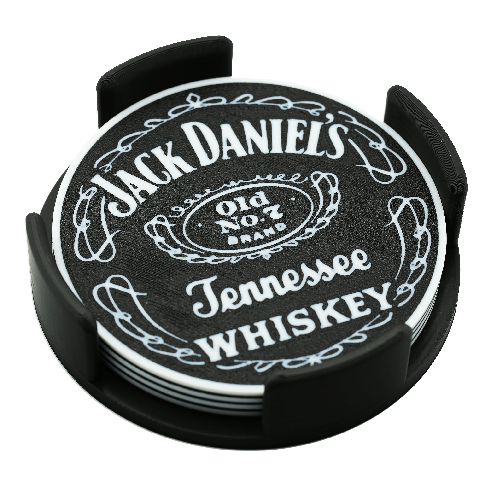 Jack Daniels Whiskey Coaster 3D Printed Drink Coaster