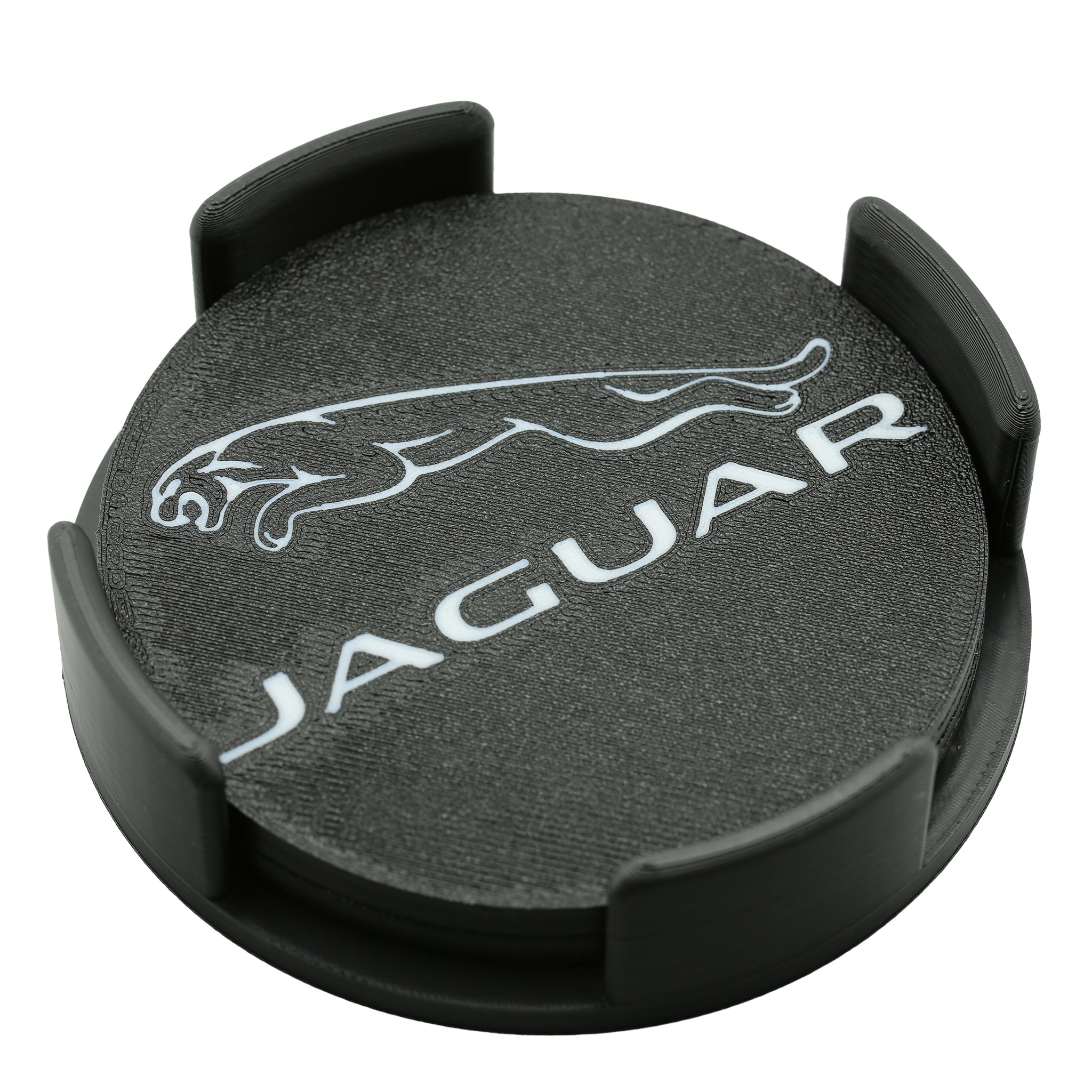 Jaguar Logo Coaster 3D Printed Automotive Drink Coaster