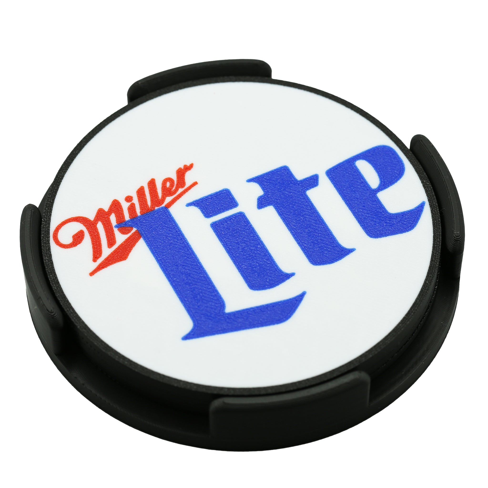 Miller Lite Beer Coaster 3D Printed Drink Coaster
