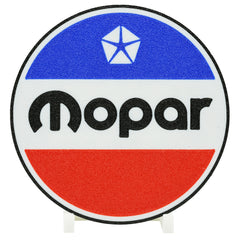 Mopar Round Logo Coaster 1972–1984 3D Printed Automotive Drink Coaster