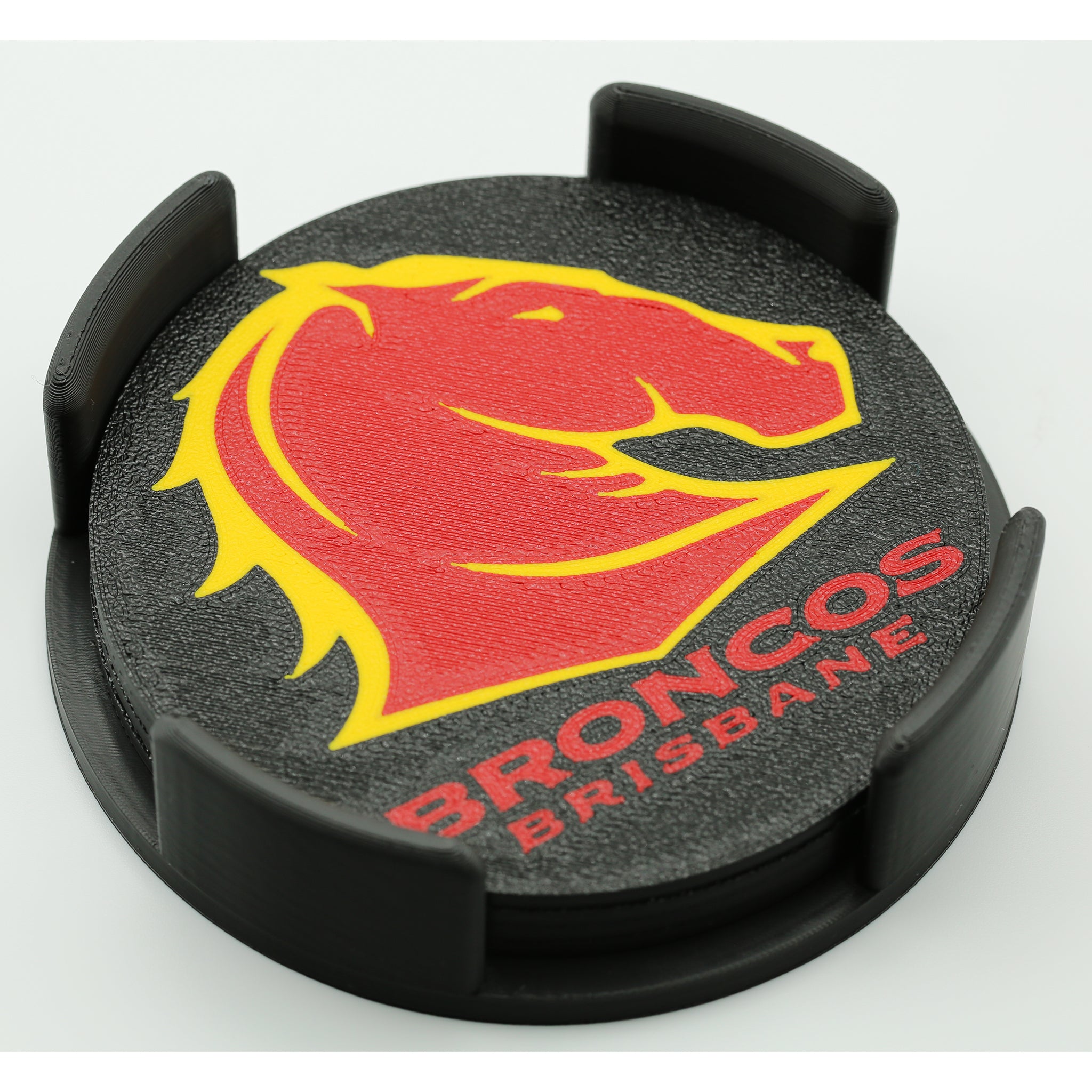 Brisbane Broncos NRL Coaster 3D Printed Drink Coaster