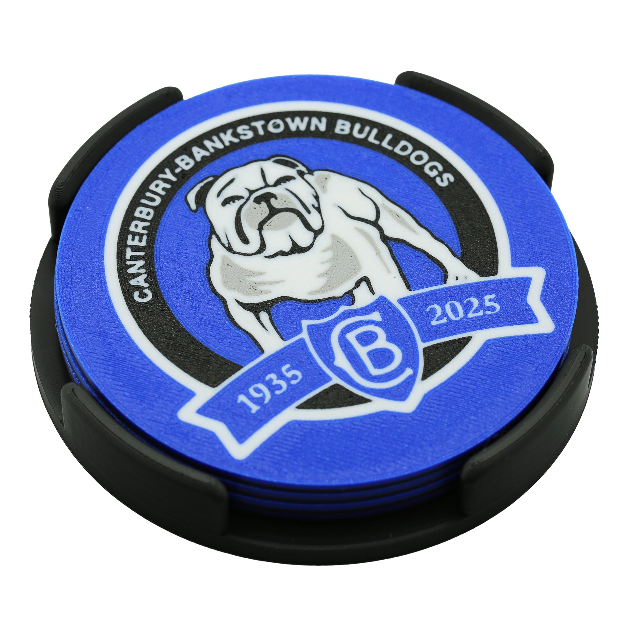 Canterbury Bulldogs NRL Coaster 3D Printed Drink Coaster