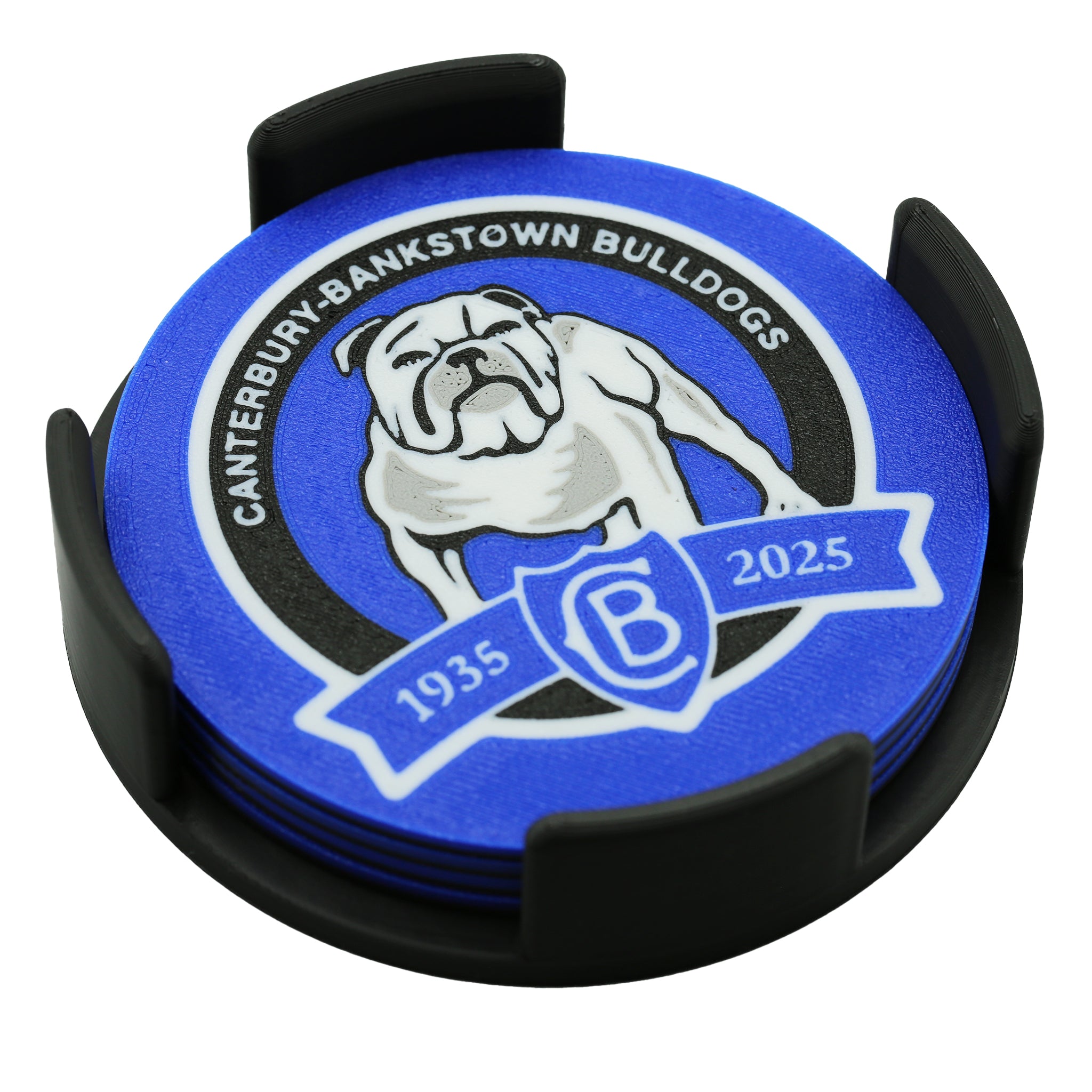 Canterbury Bulldogs NRL Coaster 3D Printed Drink Coaster