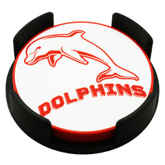 Dolphins NRL Coaster 3D Printed Drink Coaster