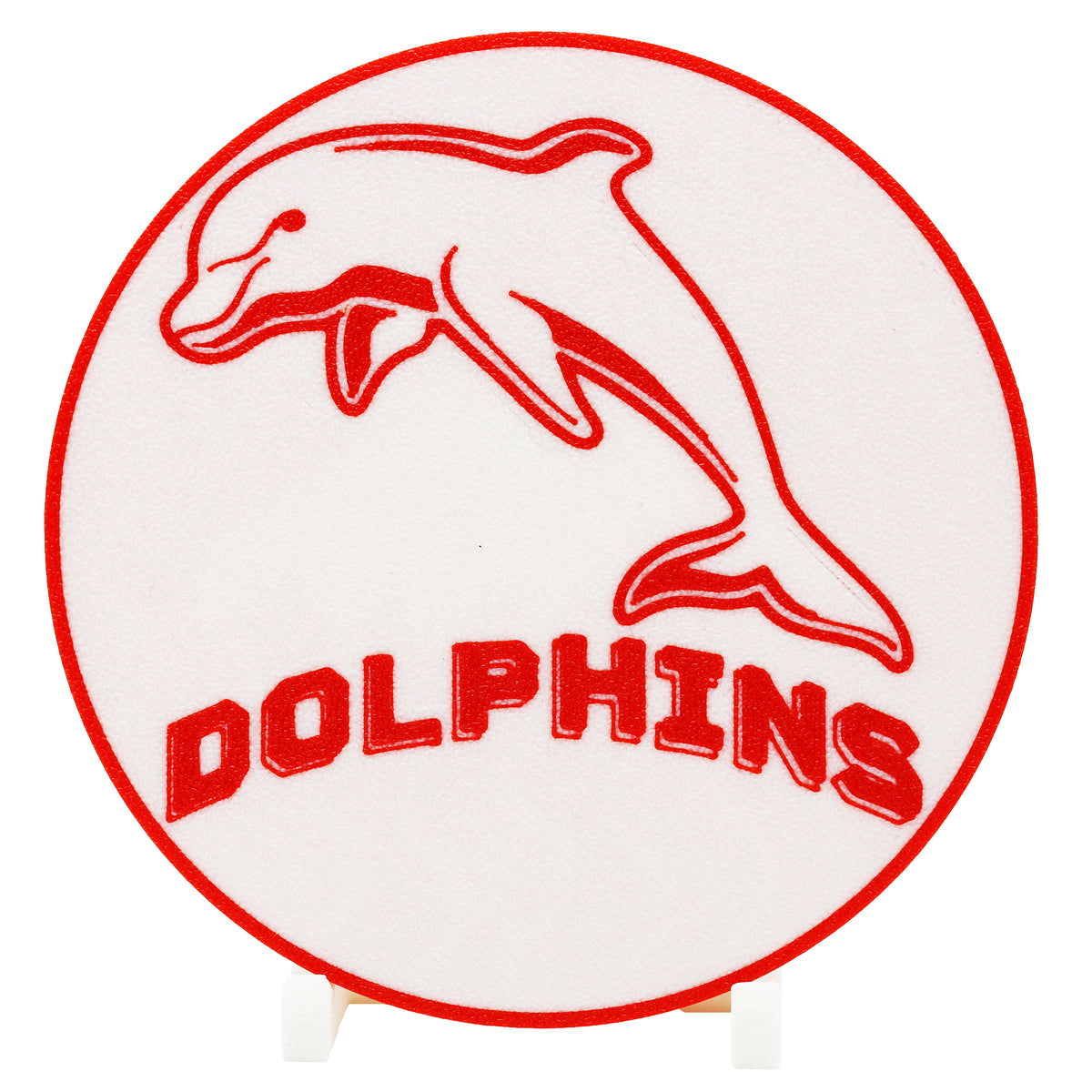 Dolphins NRL Coaster 3D Printed Drink Coaster