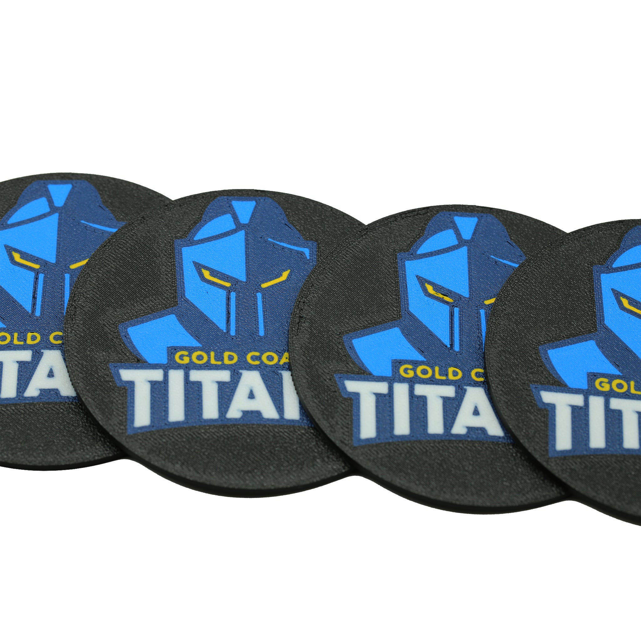 Gold Coast Titans NRL Coaster 3D Printed Drink Coaster