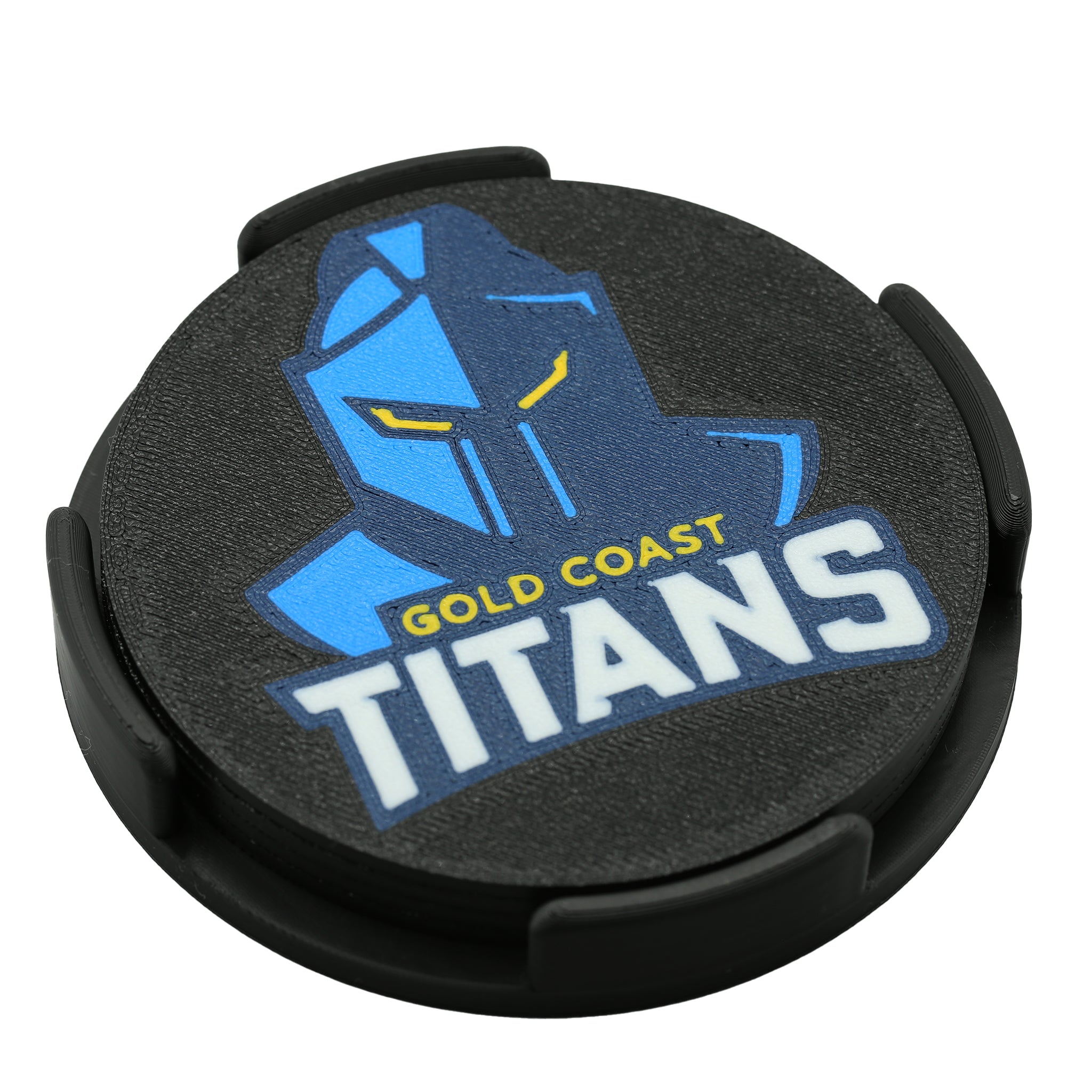 Gold Coast Titans NRL Coaster 3D Printed Drink Coaster
