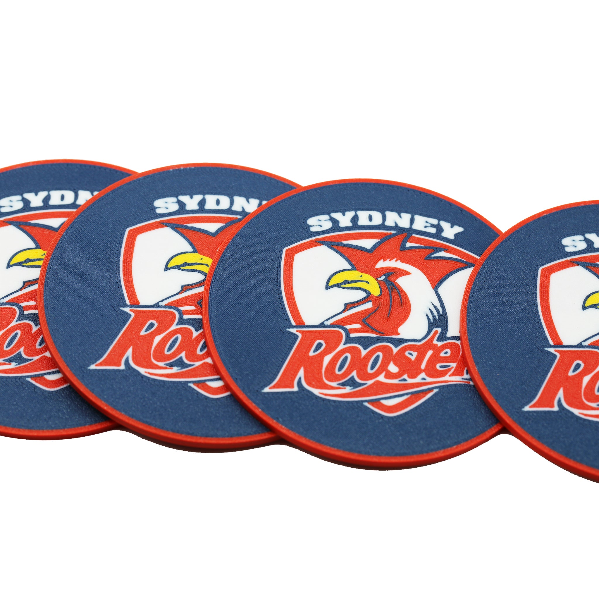 Sydney Roosters NRL Coaster 3D Printed Drink Coaster