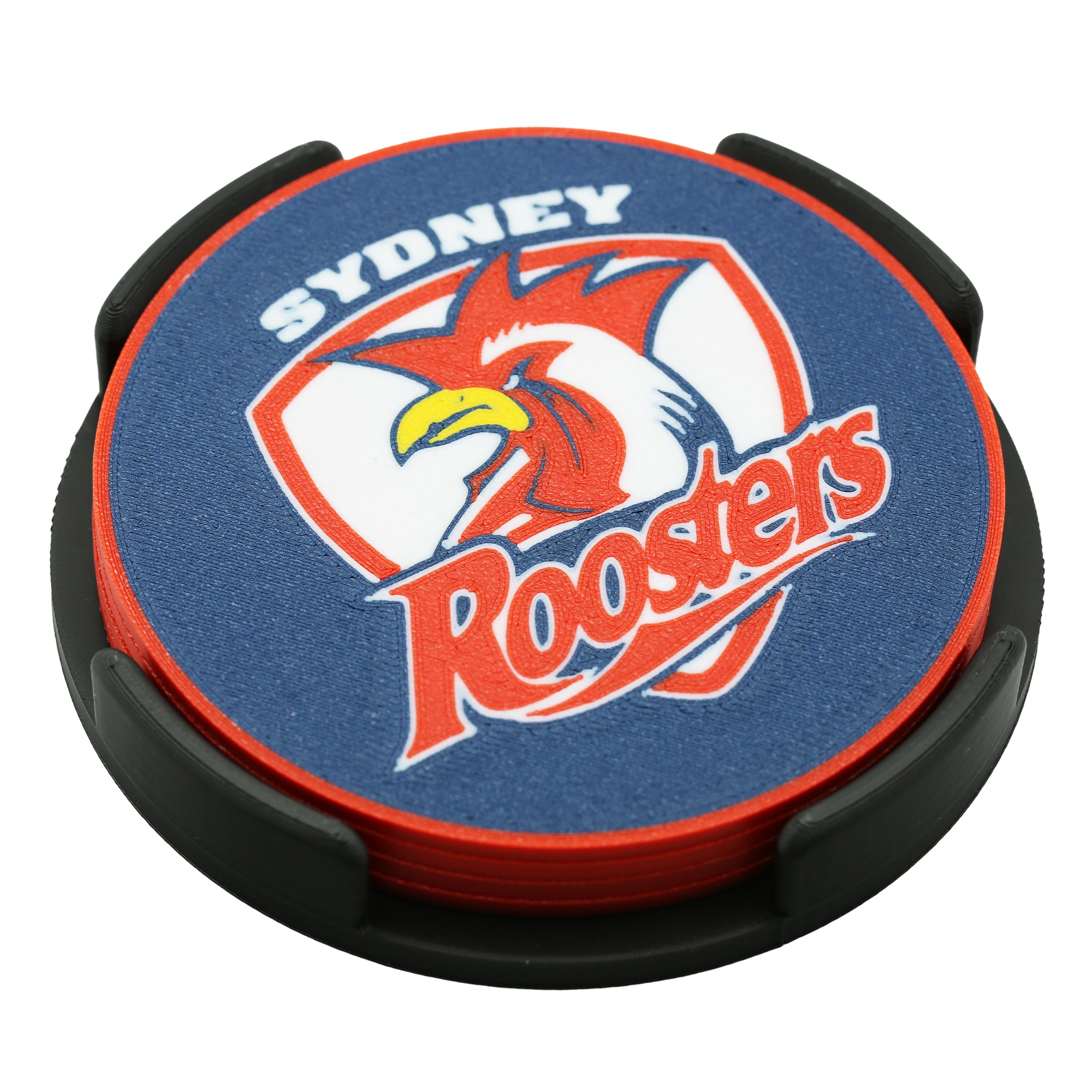Sydney Roosters NRL Coaster 3D Printed Drink Coaster