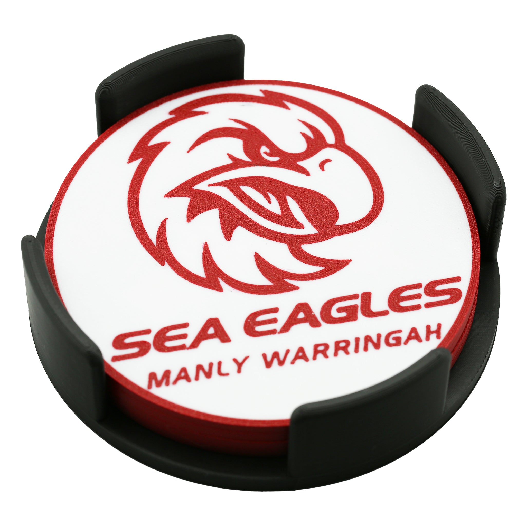 Manly Warringah Sea Eagles NRL Coaster 3D Printed Drink Coaster