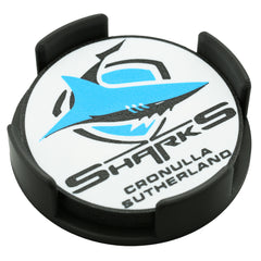 Cronulla Sharks NRL Coaster 3D Printed Drink Coaster