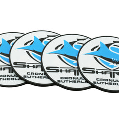 Cronulla Sharks NRL Coaster 3D Printed Drink Coaster