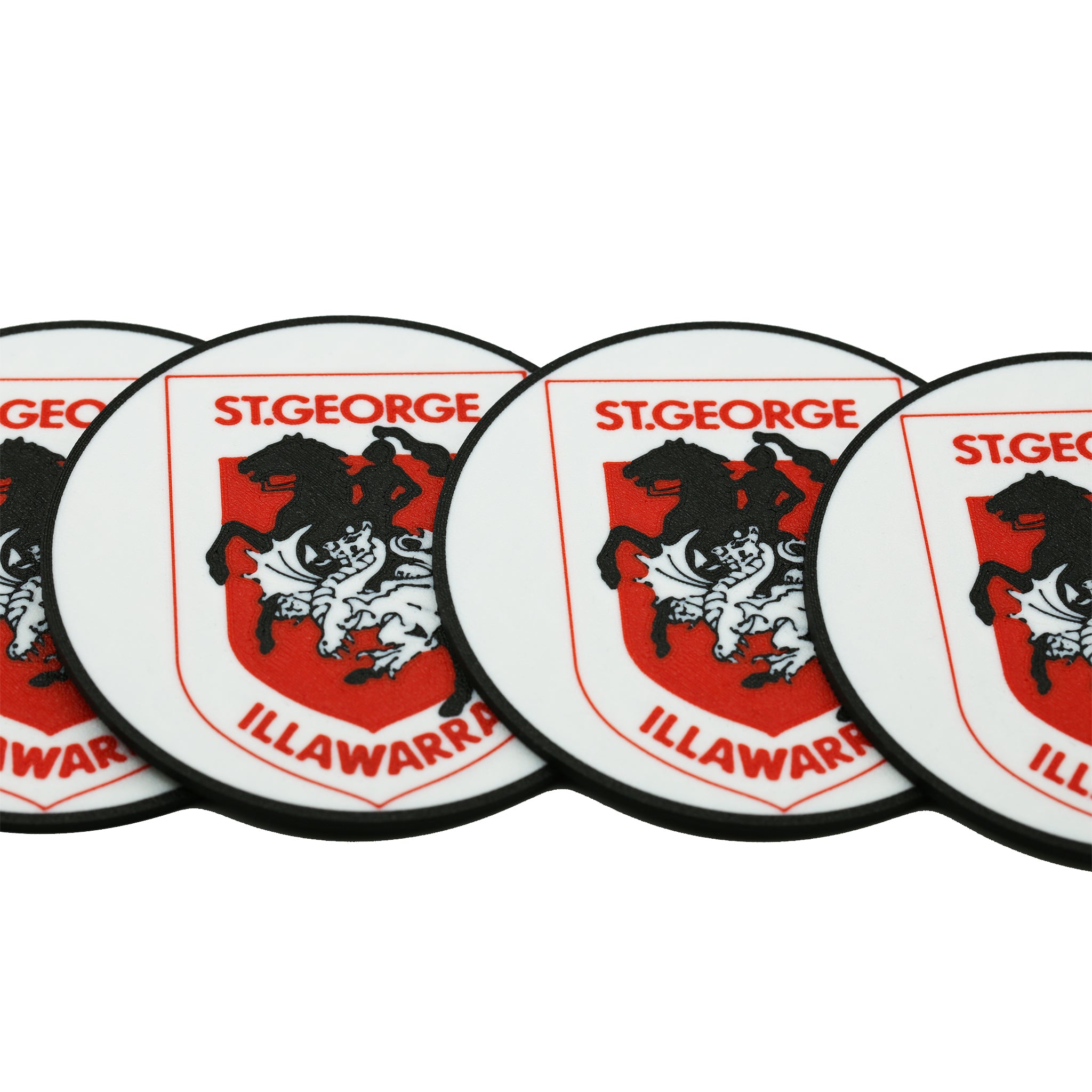 St George Illawarra Dragons NRL Coaster 3D Printed Drink Coaster