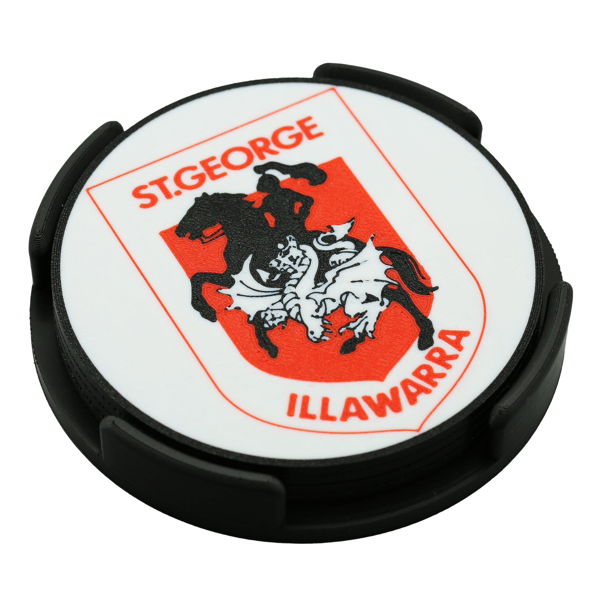 St George Illawarra Dragons NRL Coaster 3D Printed Drink Coaster