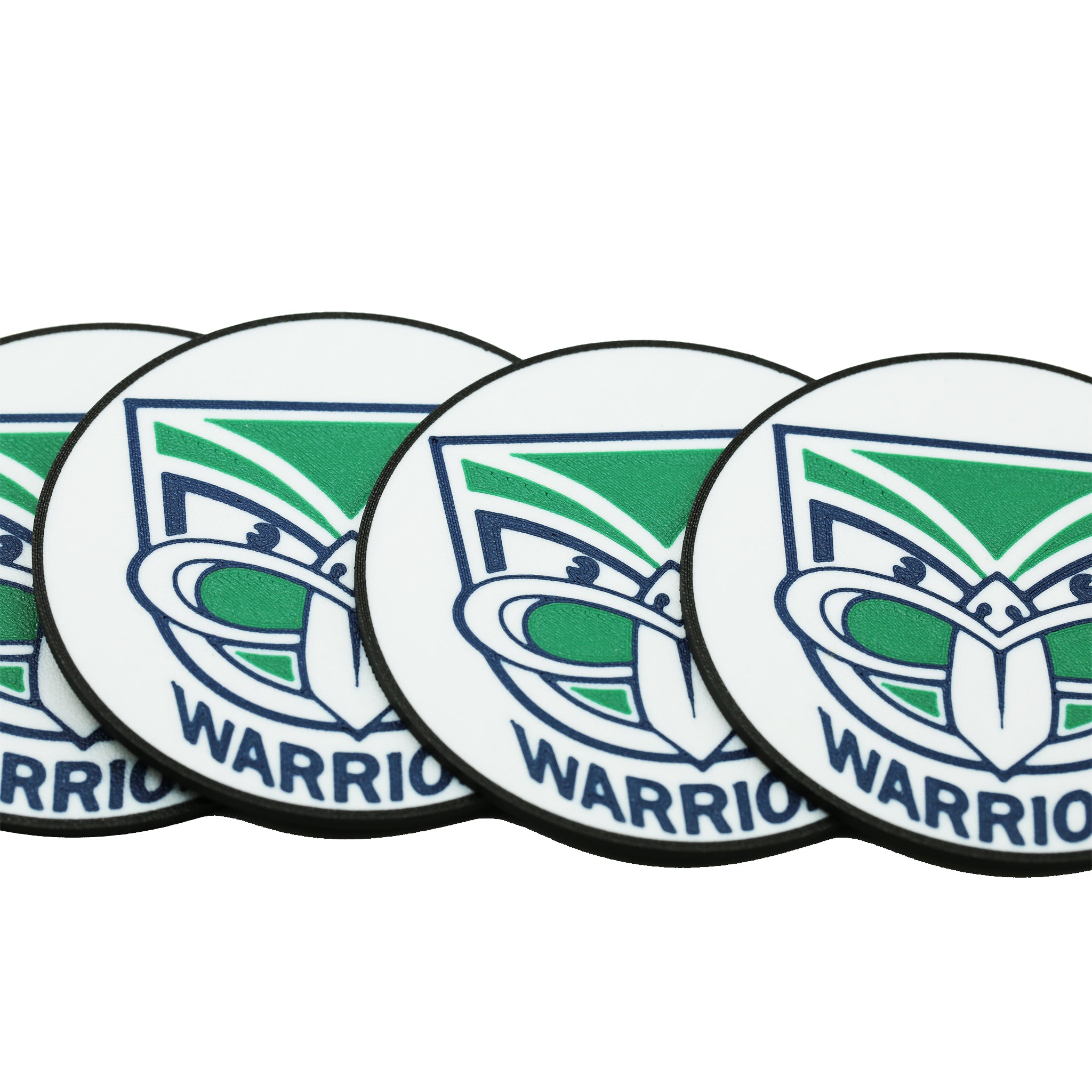 New Zealand Warriors NRL Coaster 3D Printed Drink Coaster