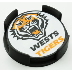 Wests Tigers NRL Coaster 3D Printed Drink Coaster